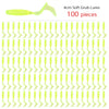 100pc Soft Worm Lures 40mm 0.4g