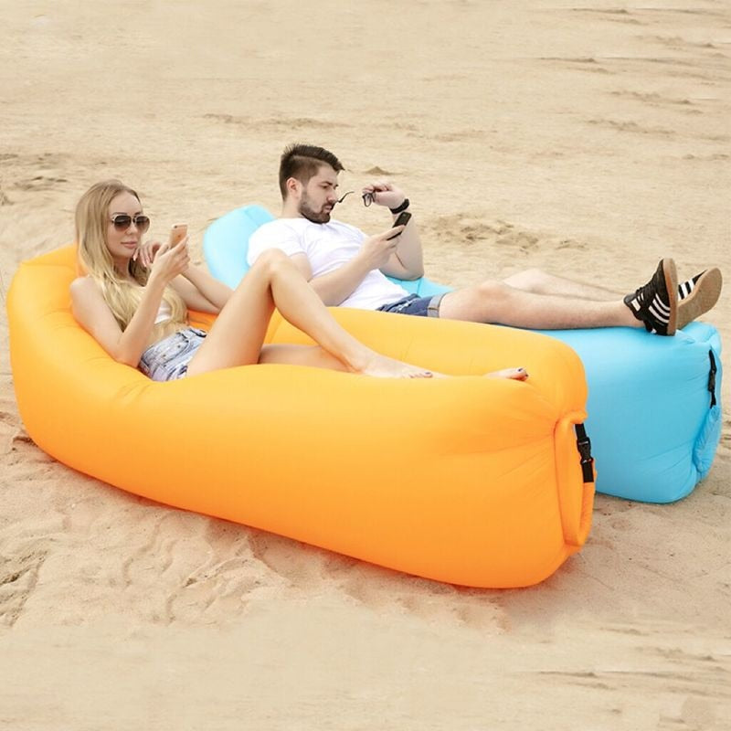 Inflatable Sofa for Beach No Pump Needed