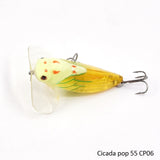 Topwater Fishing Lures Insect Cicada 3.5-5.5cm 4-7.5g