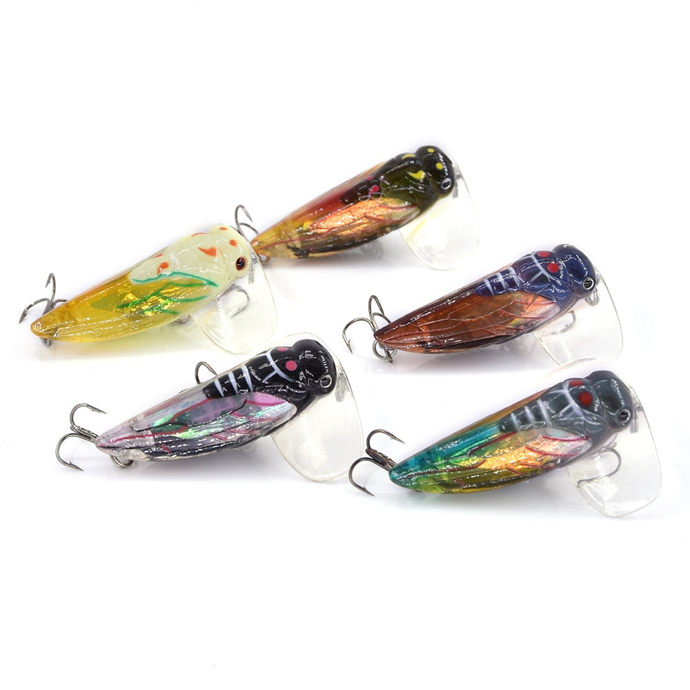 Homely Cicada Frog Fishing Lures Snakehead Lure Topwater Hard Bass
