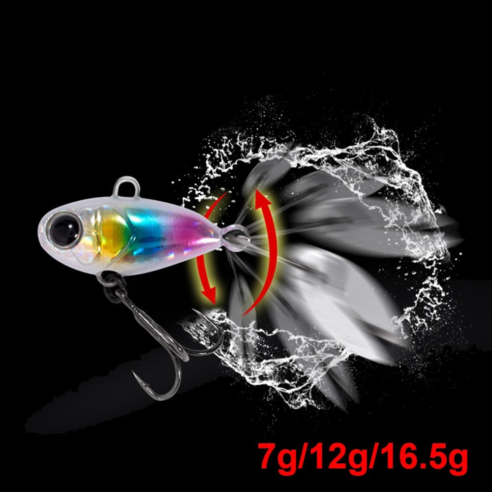 5pcs/Pack Fishing Lures Float Swimbait Top water Rotating Tail Bass Trout  16.5g