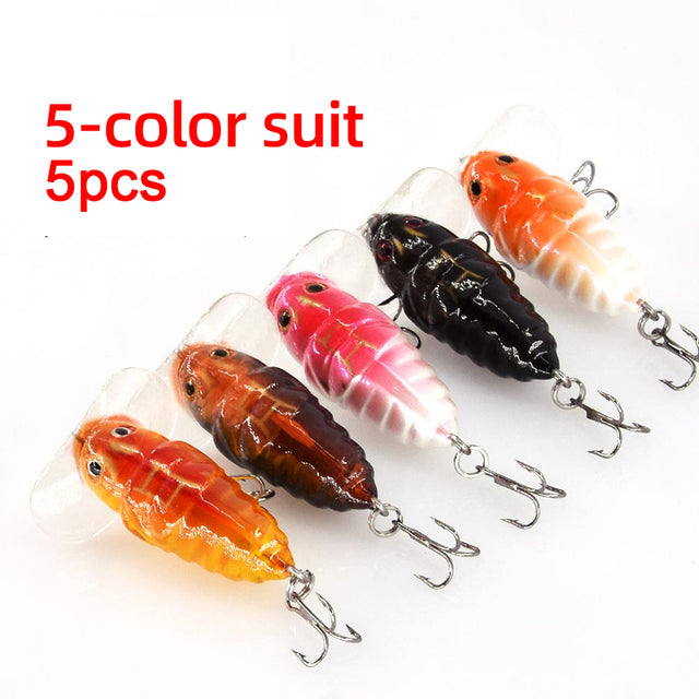 Topwater Fishing Lures Insect Cicada 3.5-5.5cm 4-7.5g - Lamby Fishing