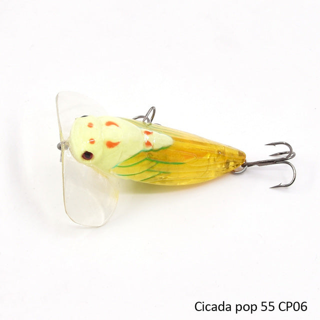 1Pc Cicada Bass Insect Fishing Lures 4Cm Crank Bait Floating TaYN