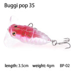 Topwater Fishing Lures Insect Cicada 3.5-5.5cm 4-7.5g