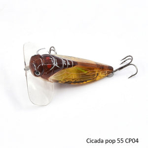 1PCS Pesca Bionic Insect Popper Fishing Lures 5cm 6g Simulation Cicada Wing  Topwater Wobbler Artificial Hard Bait Crankbaits - Price history & Review, AliExpress Seller - Proleurre Fishing Bait Store