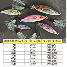 Cargar imagen en el visor de la galería, Super Realistic Metal Fishing Lure 7g 10g 15g 20g 30g 40g 60g 80g
