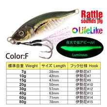 Cargar imagen en el visor de la galería, Super Realistic Metal Fishing Lure 7g 10g 15g 20g 30g 40g 60g 80g
