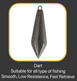 Wholesale 50g-500g All Shape Fishing Sinkers