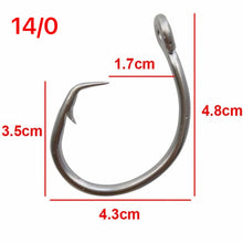 Charger l&#39;image dans la galerie, 50pc Circle Hook Size #8/0-15/0
