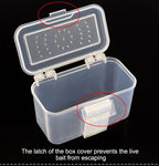 Transparent Live Worm Bait Box