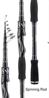 Carbon Fibre Telescopic Fishing Rod 2.1m 2.4m