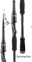 Charger l&#39;image dans la galerie, Carbon Fibre Telescopic Fishing Rod 2.1m 2.4m
