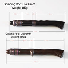 Carregar imagem no visualizador da galeria, DIY Sandalwood Wood Baitcasting/Spinning Rod Handle
