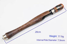 Load image into Gallery viewer, DIY Fishing Spinning Rod Natural Wood Handle 28cm
