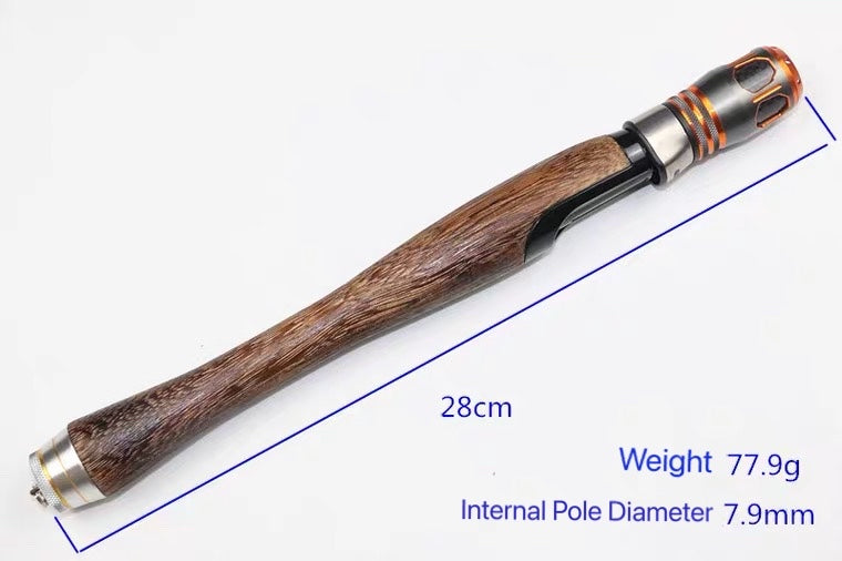 Ultrashort Shrinkage Wooden Handle Fishing Rod