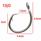 50pc Circle Hook Size #8/0-15/0