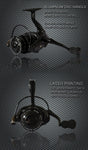 Dark Carbon Aluminium Fishing Reel 1000-7000