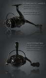 Dark Carbon Aluminium Fishing Reel 1000-7000