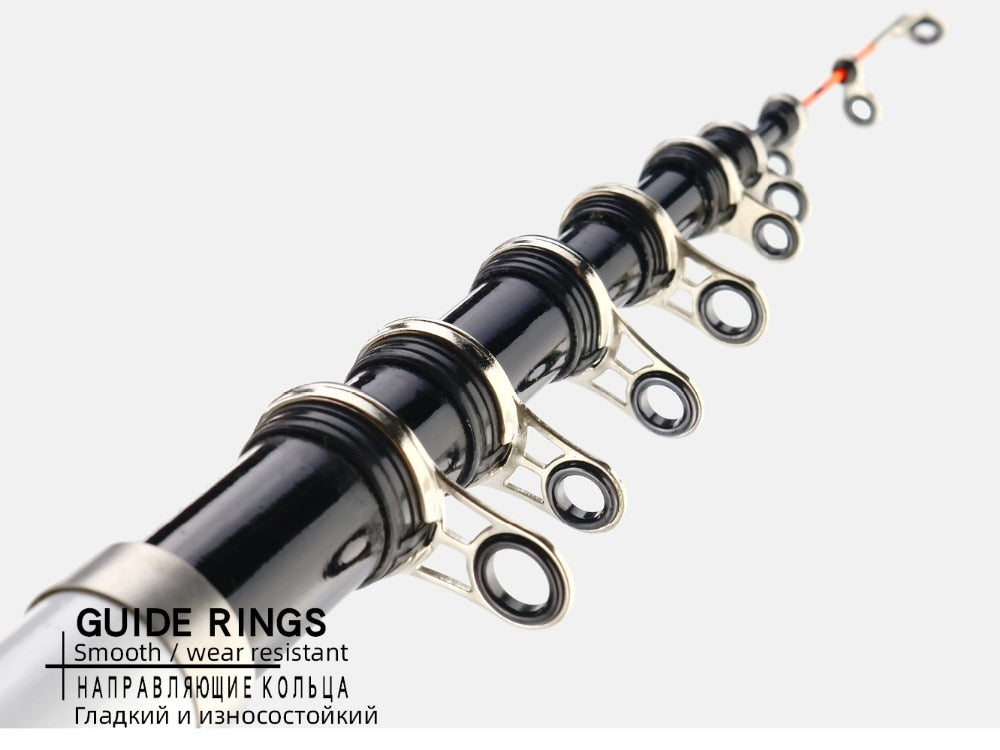 37Pcs Fishing Rod Guides Top Tip Ring,Telescopic  