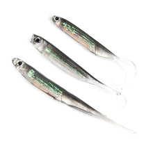 Charger l&#39;image dans la galerie, 5pc Soft Realistic Minnow Fishing Lure 7-9.5cm 1.7-2.7g
