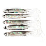 5pc Soft Realistic Minnow Fishing Lure 7-9.5cm 1.7-2.7g