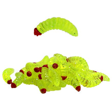 Cargar imagen en el visor de la galería, 100pc 2.4cm 0.5g Red Head Maggot Soft Lure
