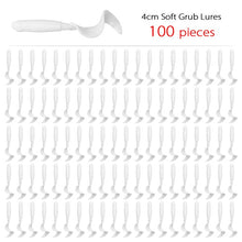 Load image into Gallery viewer, 100pc Soft Worm Lures 40mm 0.4g
