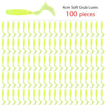 Load image into Gallery viewer, 100pc Soft Worm Lures 40mm 0.4g
