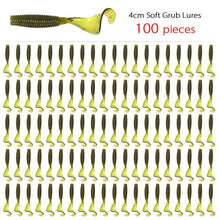 Load image into Gallery viewer, 100pc Soft Worm Lures 40mm 0.4g
