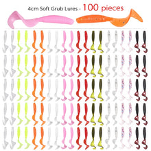 Load image into Gallery viewer, 100pc Soft Worm Lures 40mm 0.4g
