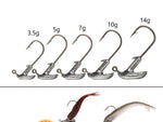 10pcs Standing Fishing Hook 3.5g-14g