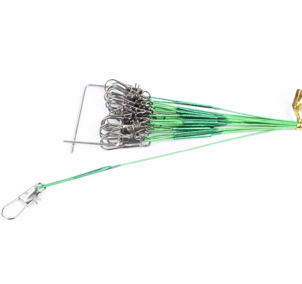 10 Pcs Anti-Bite Fly Leash Fishing Lead Line Rope Wire Leading Line Sw –  Bargain Bait Box
