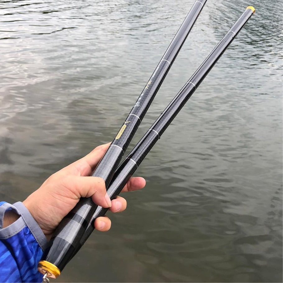 3.6M/12FT Tenkara Rod Combo Carbon Fiber Fly Fishing Rod Line Bait