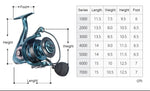 Terrx Spinning Fishing Reel 1000-7000 16kg Drag