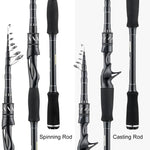 Carbon Fibre Telescopic Fishing Rod 2.1m 2.4m