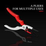 Red Alloy Fishing Grip & Pliers Set