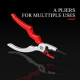 Red Alloy Fishing Grip & Pliers Set