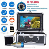 Underwater Fishing Camera 5.5-7" Inch 15/30/50m/80m/120m Cable /w Rod & Reel