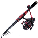 Ruby 1.8-2.4m Telescopic Rod & Reel Combo