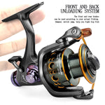 Double Brake Spinning Fishing Reel 3000-6000 15kg Drag