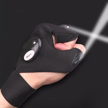 Cargar imagen en el visor de la galería, 2 Fingers Flashlight Fishing Glove
