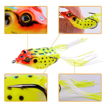 Load image into Gallery viewer, 4pc Frog Fishing Lure Double Hooks 8/13g
