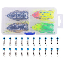 Load image into Gallery viewer, 4pc Frog Fishing Lure Double Hooks 8/13g
