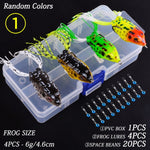 4pc Frog Fishing Lure Double Hooks 8/13g