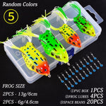 4pc Frog Fishing Lure Double Hooks 8/13g