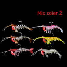 Charger l&#39;image dans la galerie, 6pc Prawn Lure 7/13/19g 5/7/10cm
