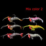 6pc Prawn Lure 7/13/19g 5/7/10cm