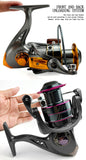 Metal Fishing Spinning Reel 1000-7000