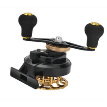 Cargar imagen en el visor de la galería, Black-Gold Centerpin Fishing Reel
