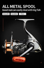 Cargar imagen en el visor de la galería, Fishing Spinning Reel Metal/Wooden Grip 1000-7000
